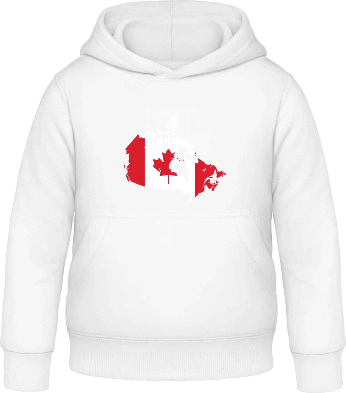 Canada Map - Arctic white Awdis Hoodie Kids - Front