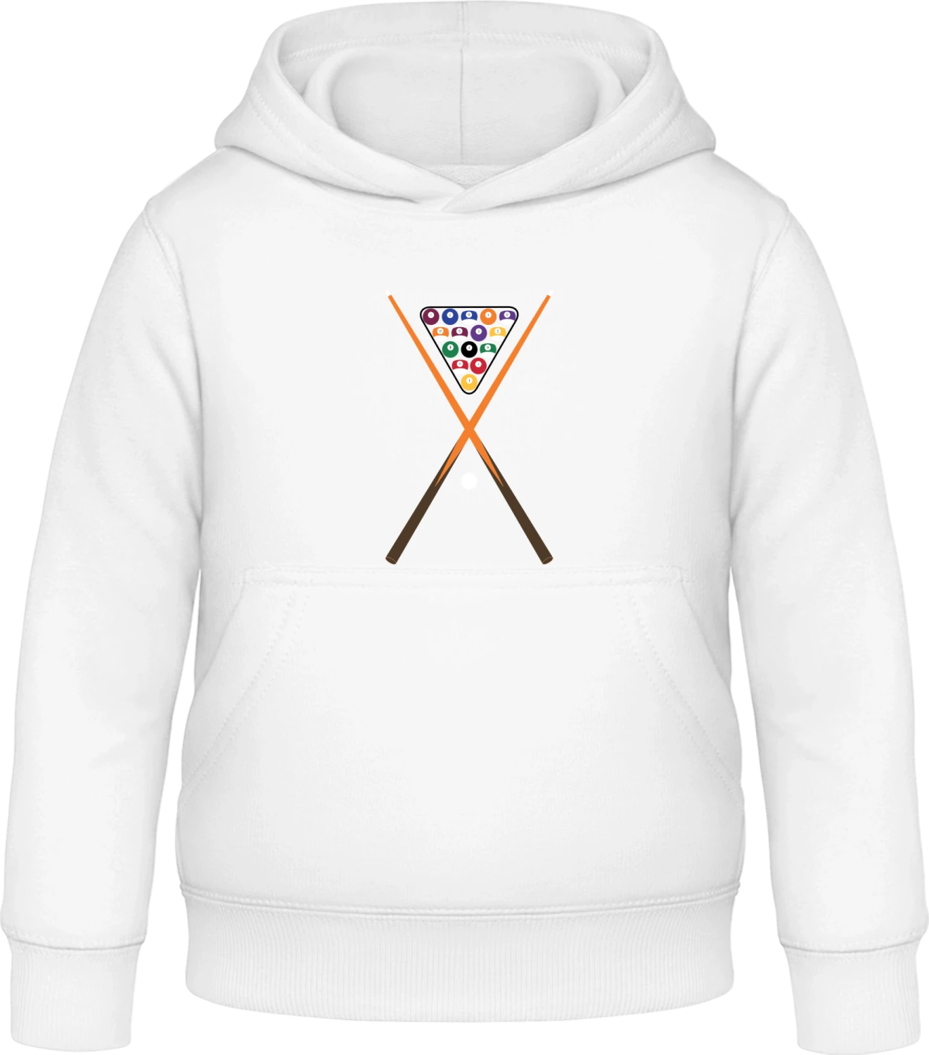 Billiards Kit - Arctic white Awdis Hoodie Kids - Front