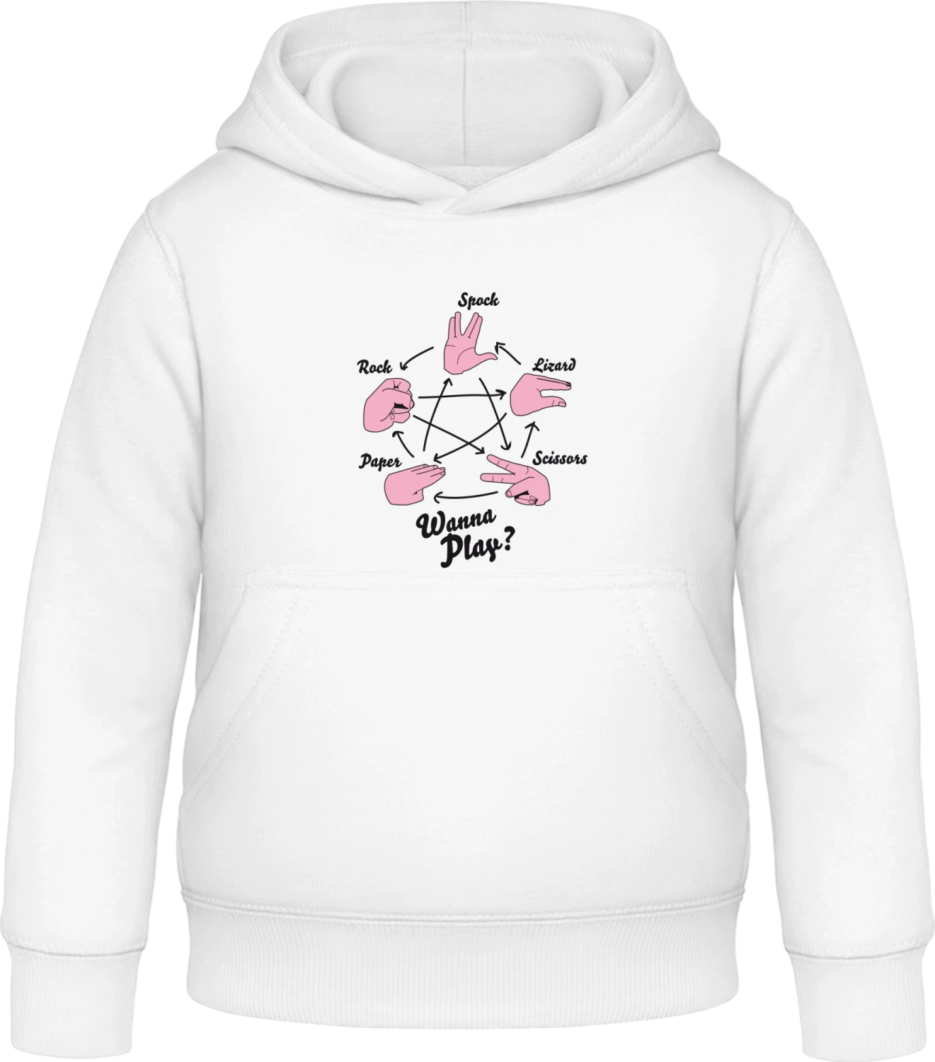 Big Bang Game - Arctic white Awdis Hoodie Kids - Front