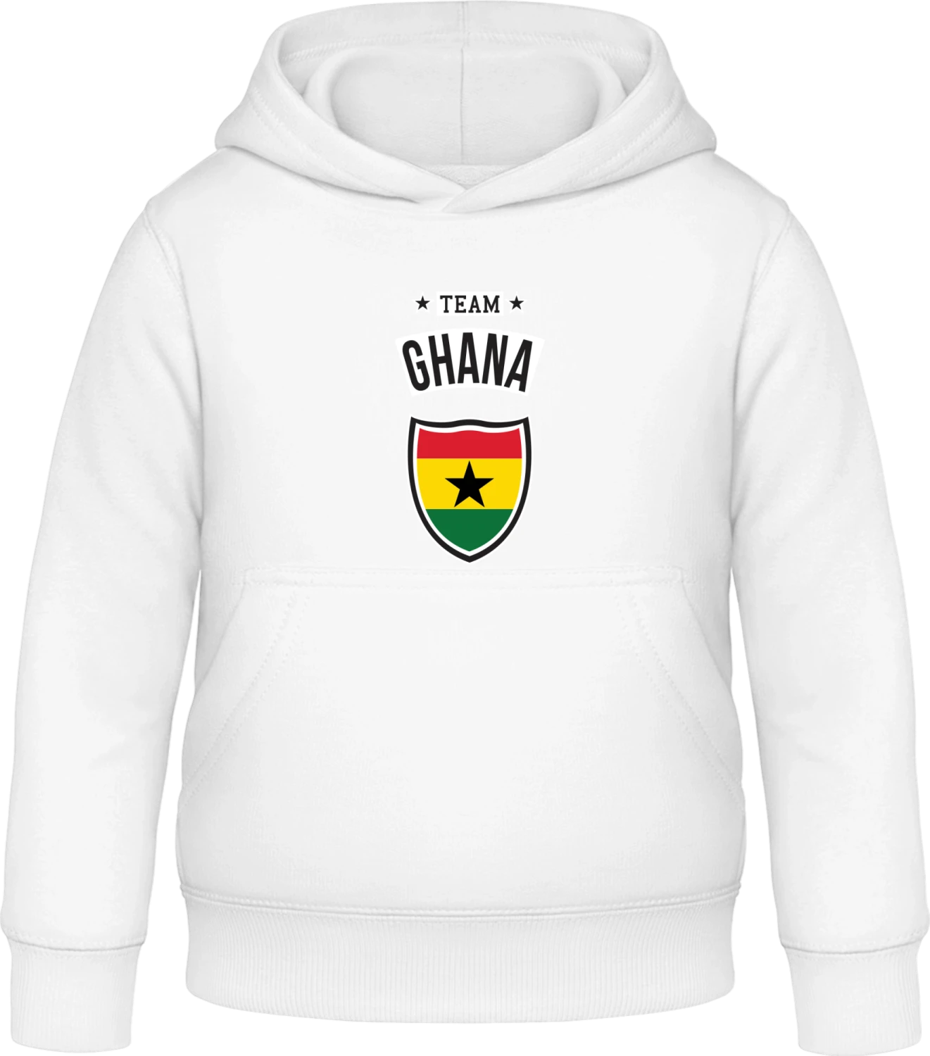 Team Ghana - Arctic white Awdis Hoodie Kids - Front