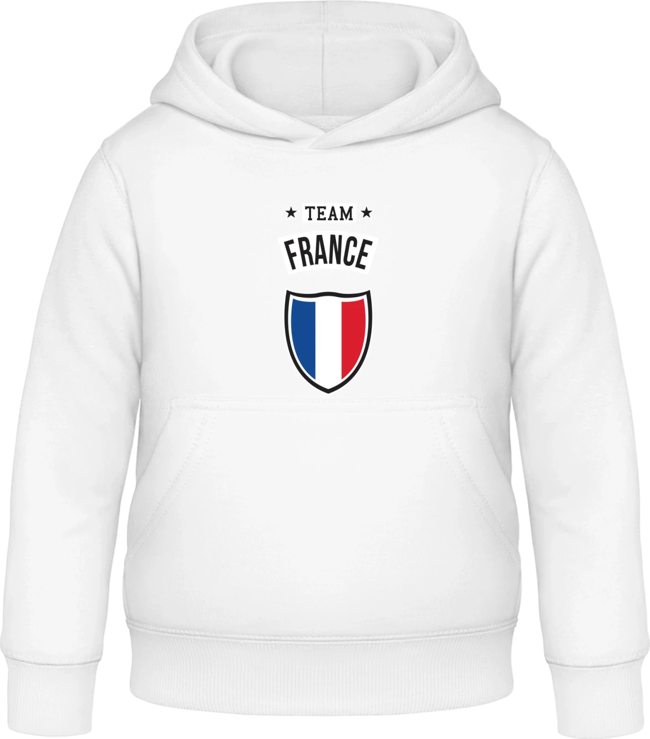 Team France - Arctic white Awdis Hoodie Kids - Front