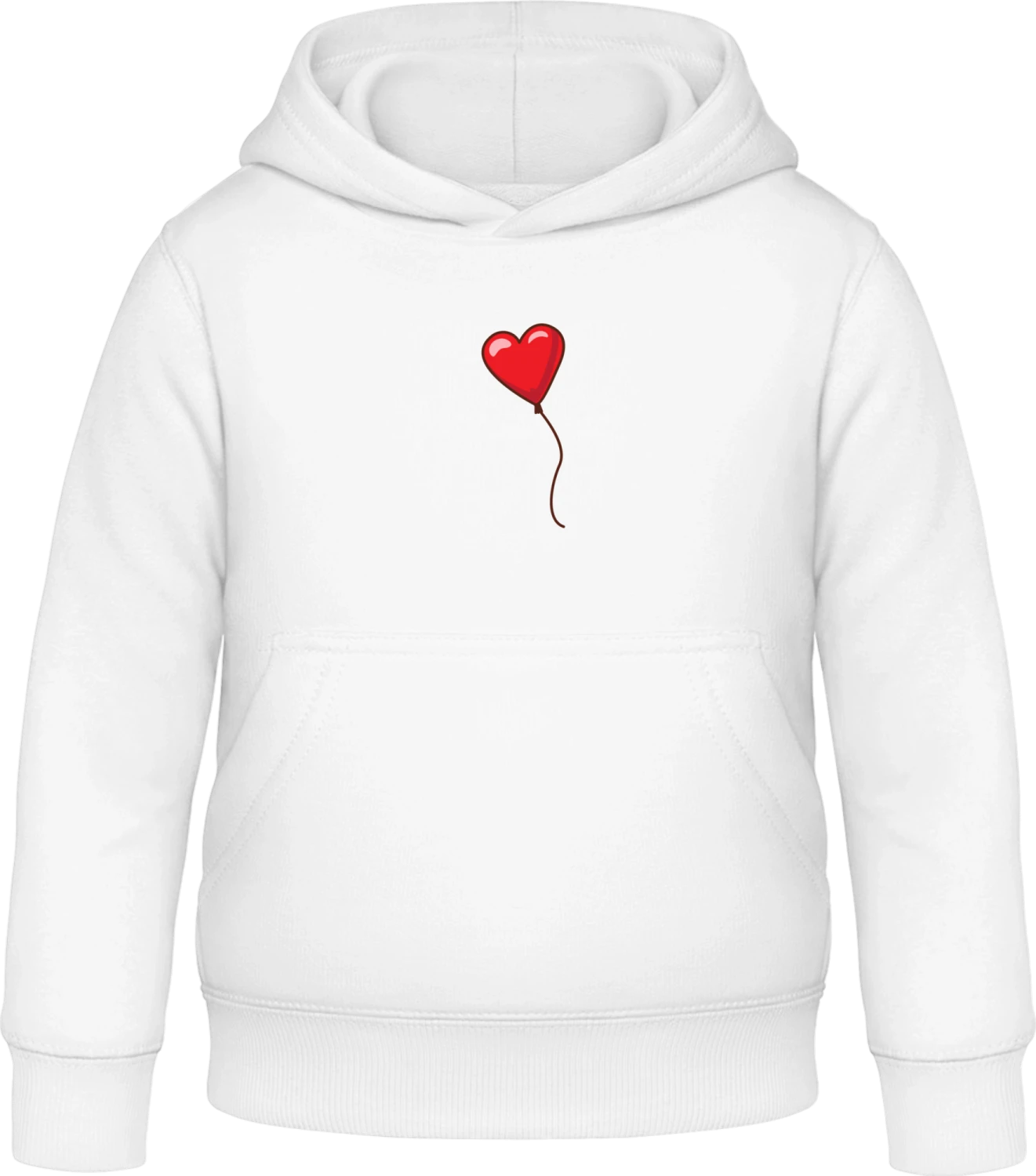 Heart Balloon - Arctic white Awdis Hoodie Kids - Front