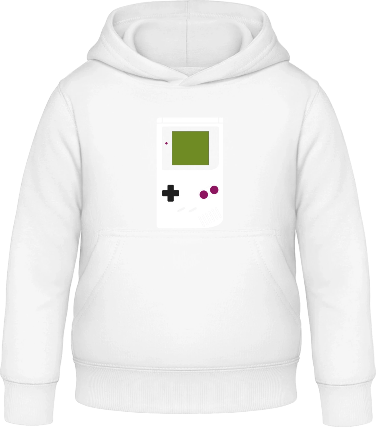 Game Boy - Arctic white Awdis Hoodie Kids - Front