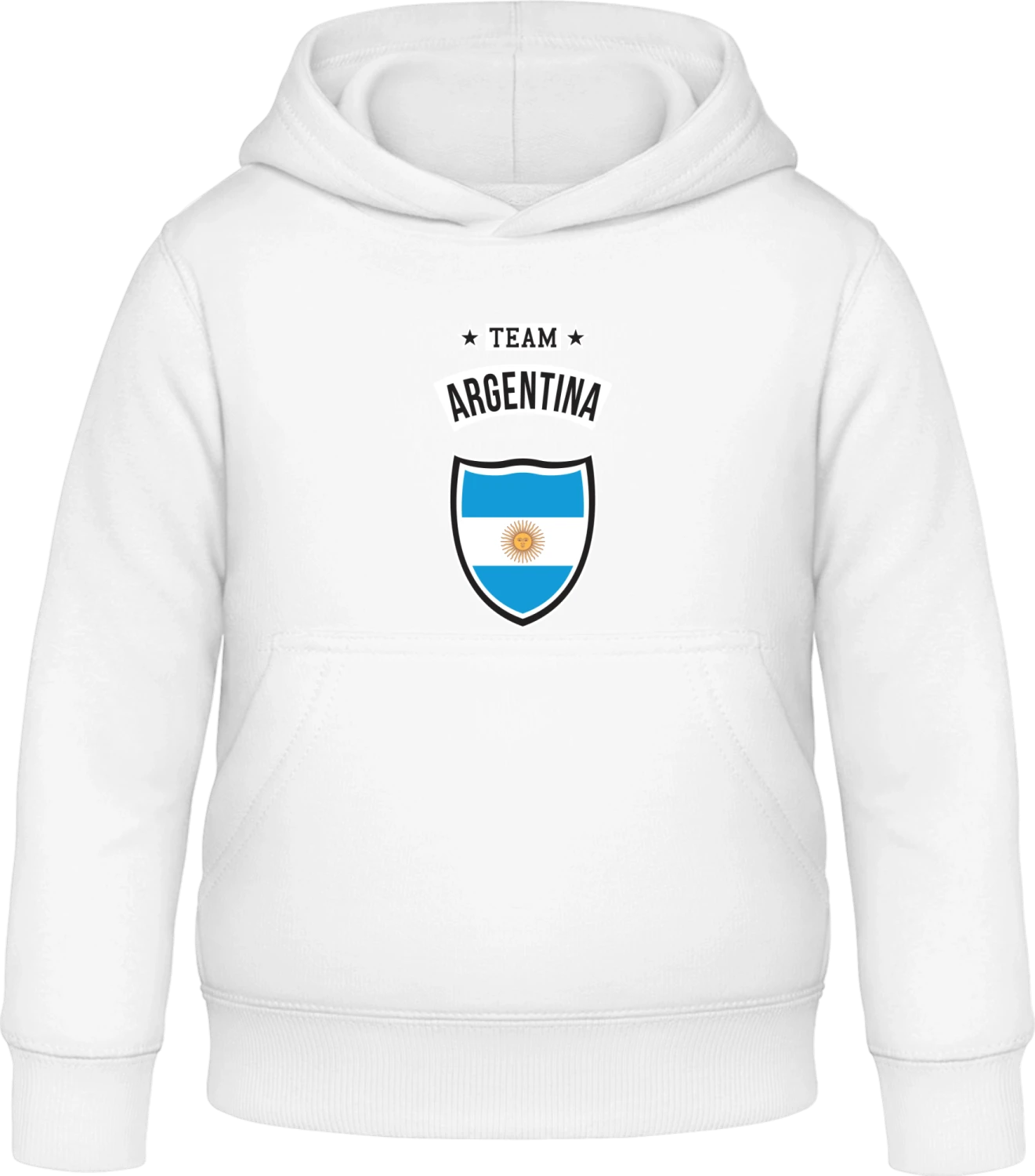 Team Argentina - Arctic white Awdis Hoodie Kids - Front