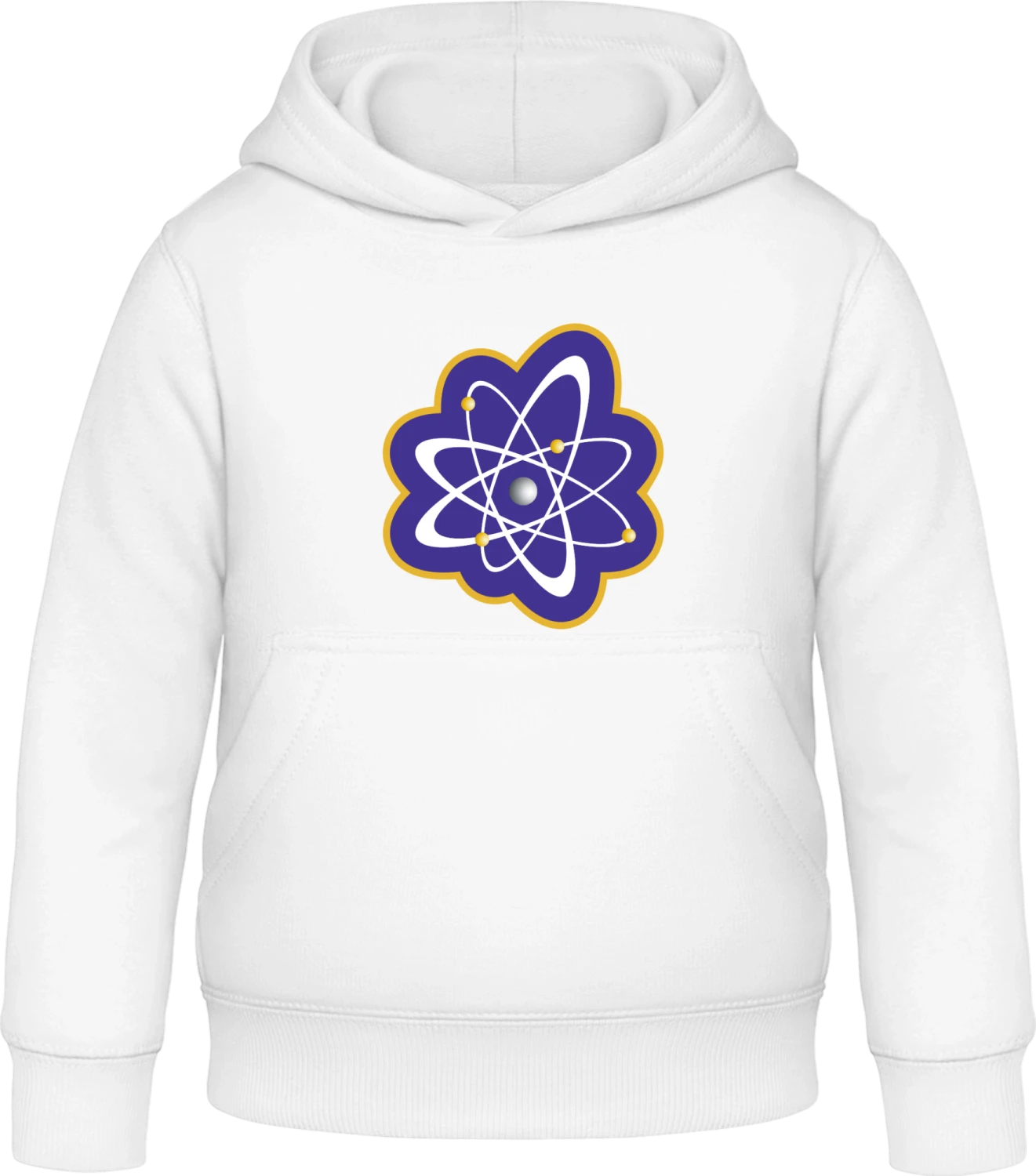 Atoms Science - Arctic white Awdis Hoodie Kids - Front