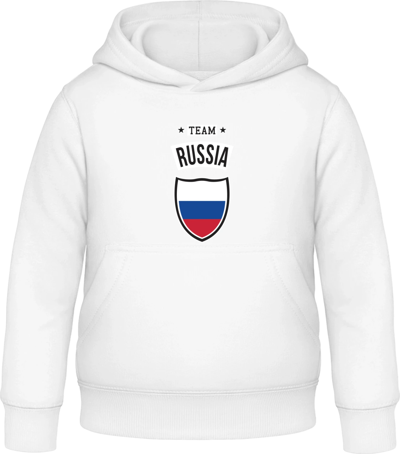 Team Russia - Arctic white Awdis Hoodie Kids - Front