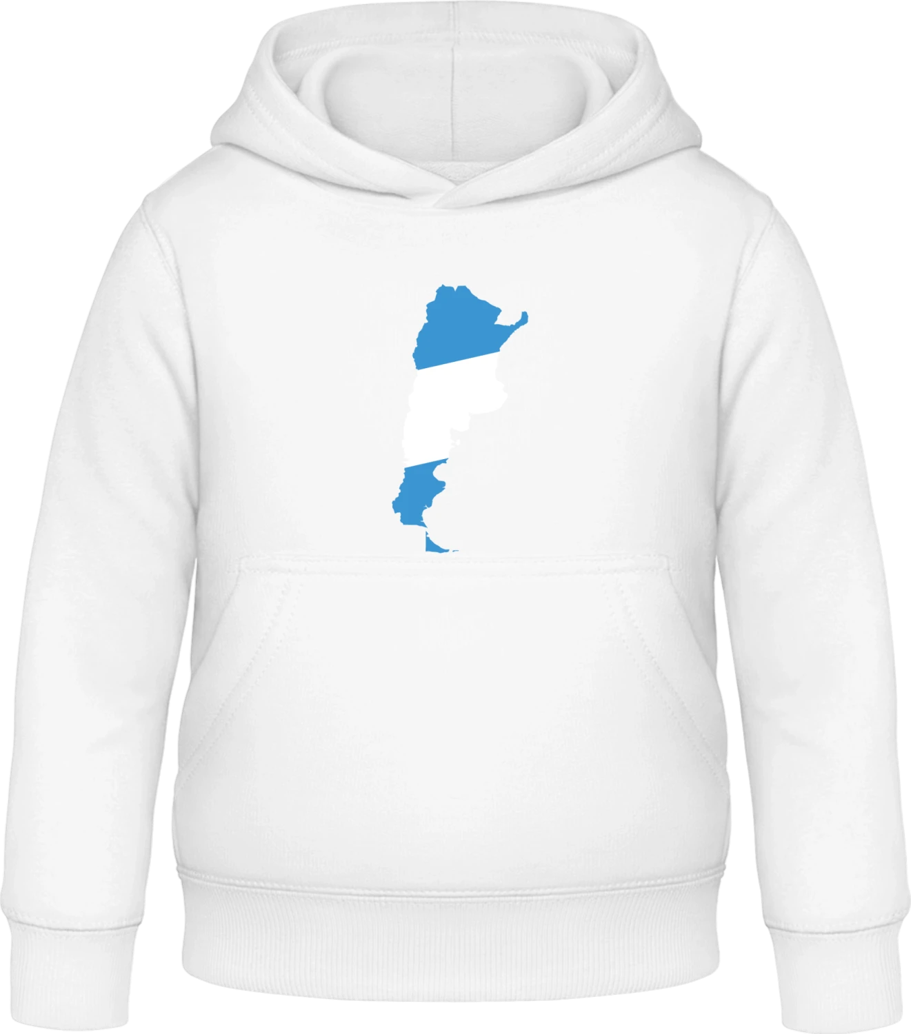 Argentina Flag - Arctic white Awdis Hoodie Kids - Front