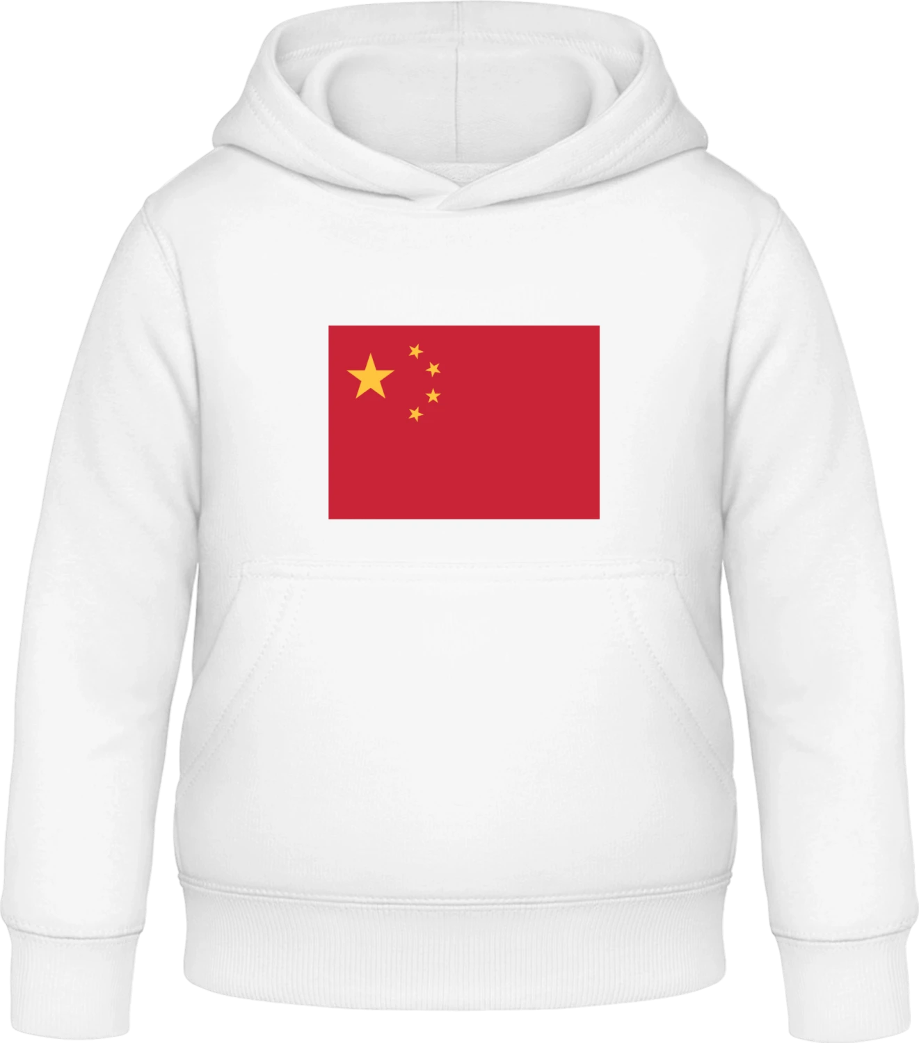 China Flag - Arctic white Awdis Hoodie Kids - Front