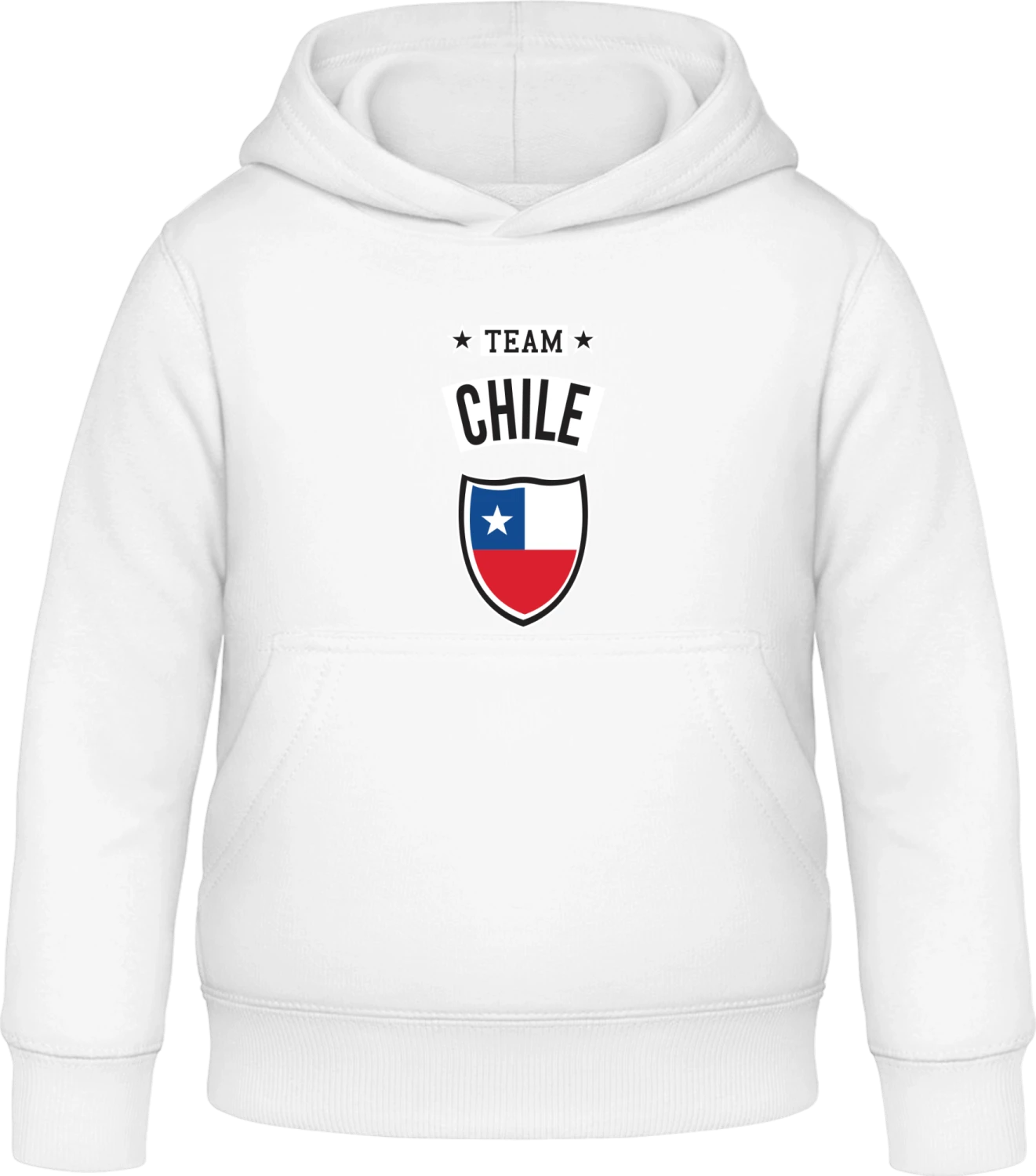 Team Chile - Arctic white Awdis Hoodie Kids - Front