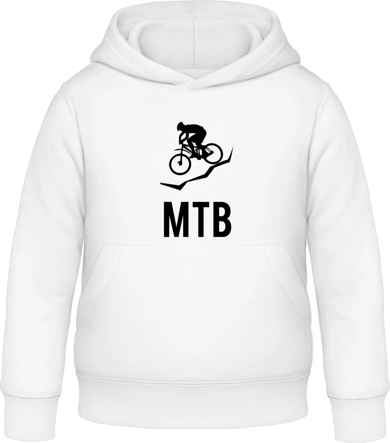 MTB Mountain Bike - Arctic white Awdis Hoodie Kids - Front