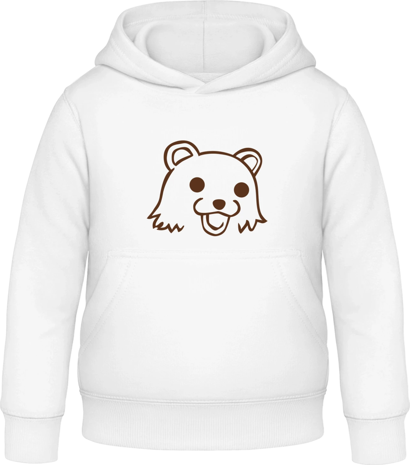 Pedobear Meme - Arctic white Awdis Hoodie Kids - Front