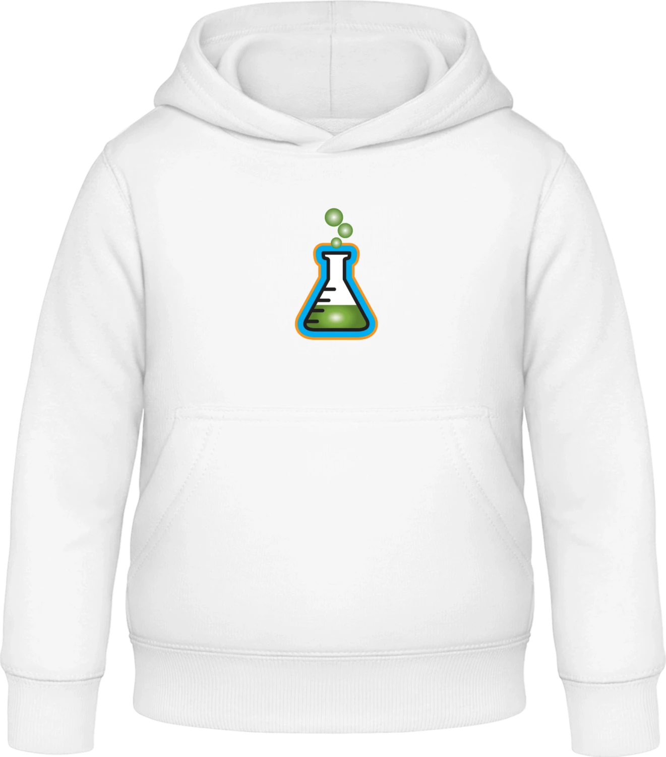 Chemistry Logo - Arctic white Awdis Hoodie Kids - Front