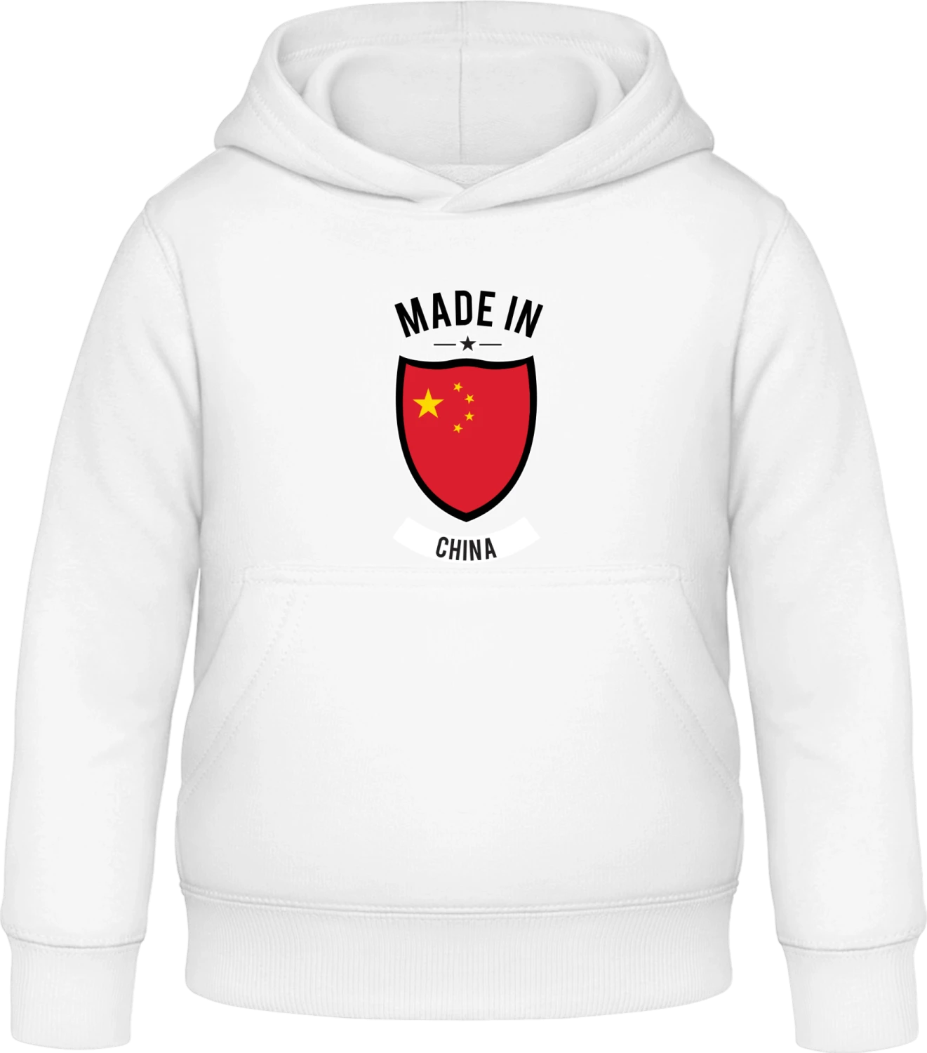 Made in China - Arctic white Awdis Hoodie Kids - Front