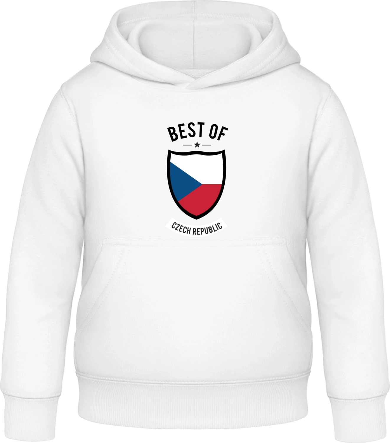 Best of Czech Republic - Arctic white Awdis Hoodie Kids - Front