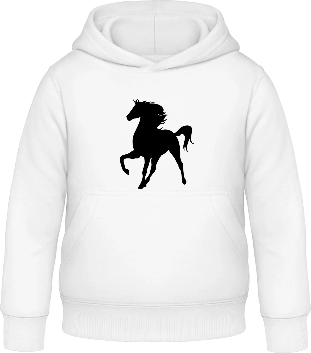 Horse Stallion - Arctic white Awdis Hoodie Kids - Front