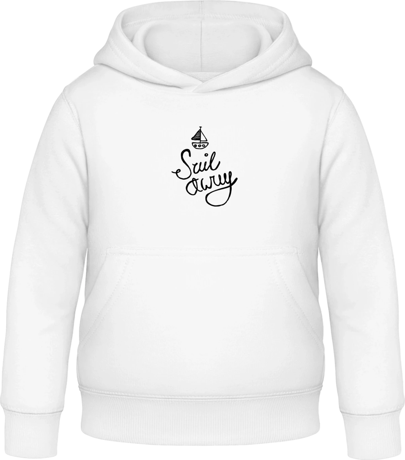 Sail Away - Arctic white Awdis Hoodie Kids - Front