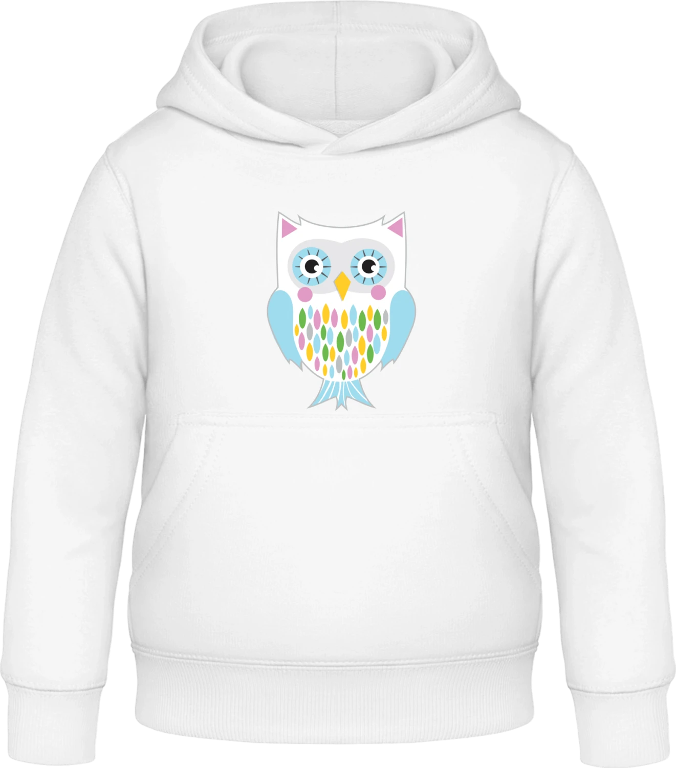 Owl Artful - Arctic white Awdis Hoodie Kids - Front