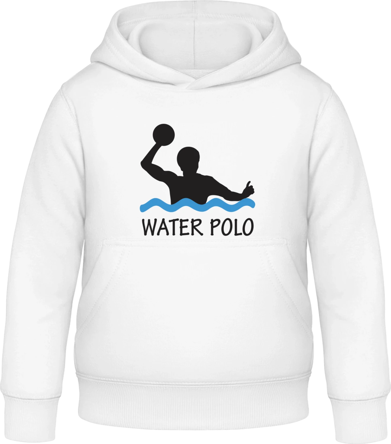 Water Polo Illustration - Arctic white Awdis Hoodie Kids - Front