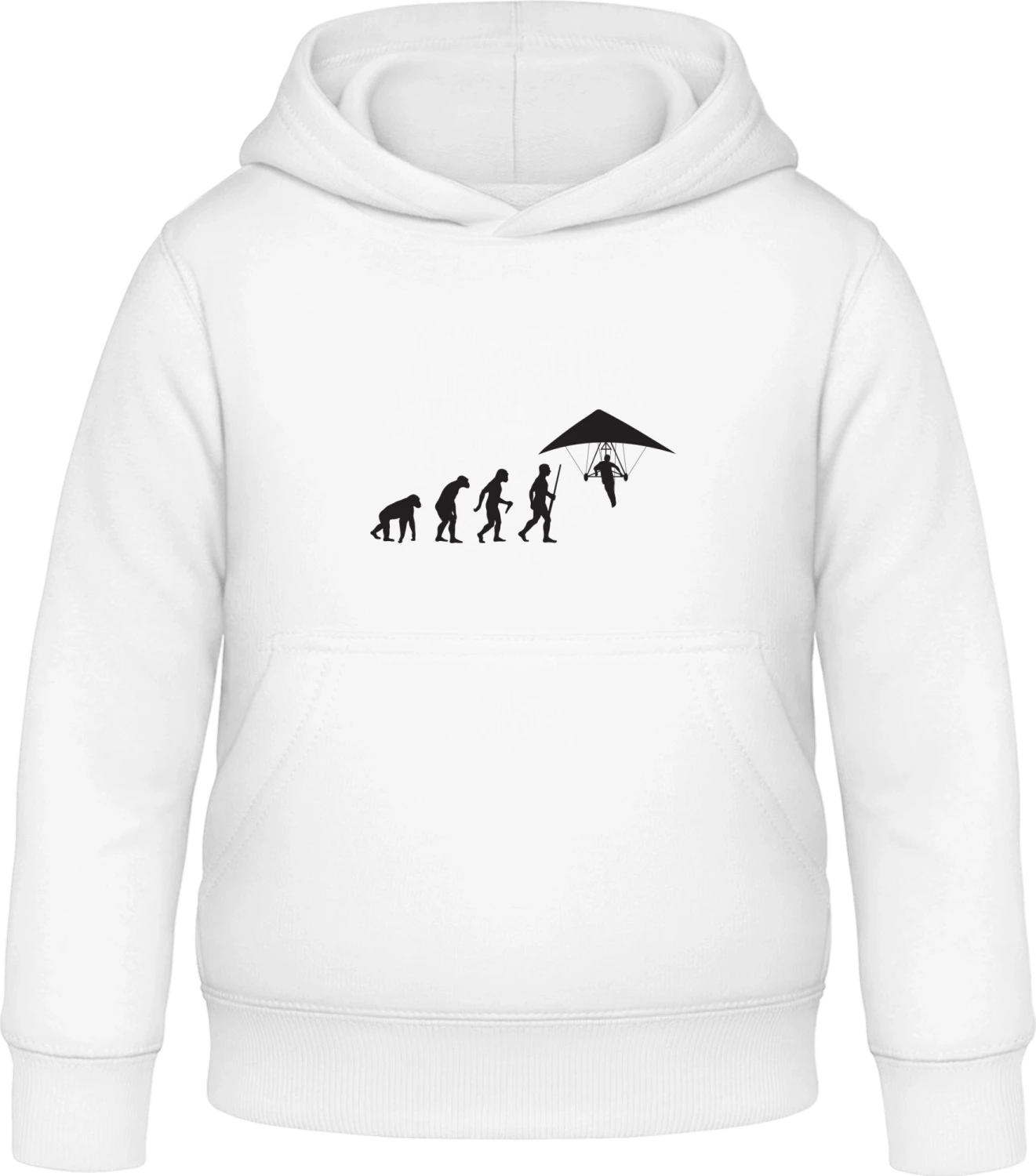 Hanggliding Evolution - Arctic white Awdis Hoodie Kids - Front