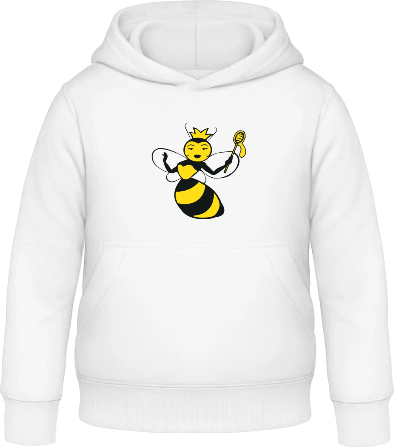 Bachelorette Bee - Arctic white Awdis Hoodie Kids - Front