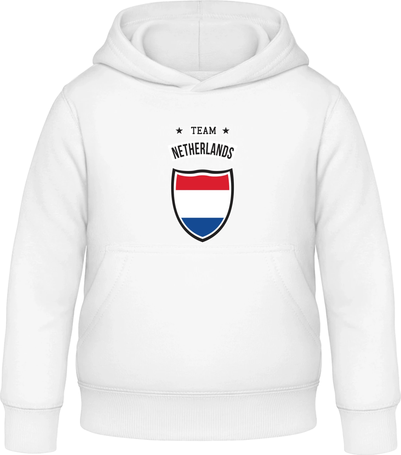 Team Netherlands Fan - Arctic white Awdis Hoodie Kids - Front