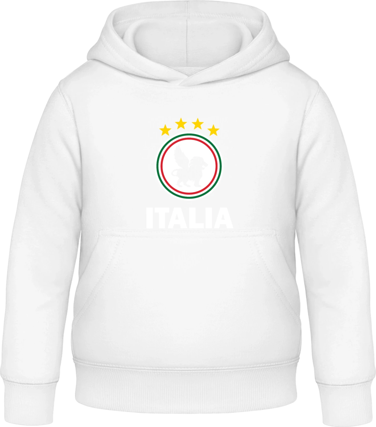 Italia - Arctic white Awdis Hoodie Kids - Front