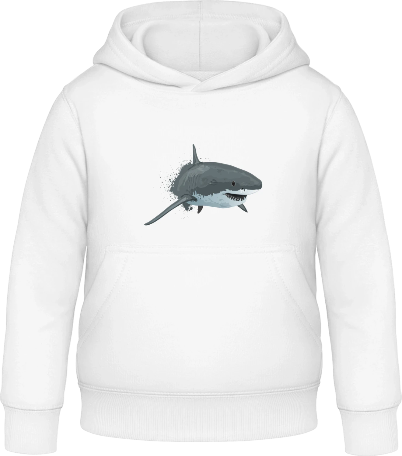 White Shark - Arctic white Awdis Hoodie Kids - Front