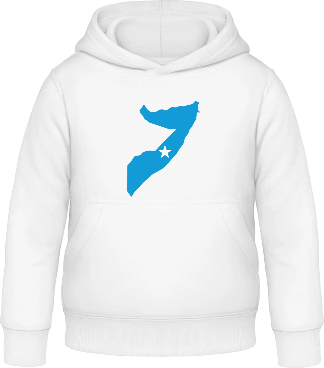 Somalia Map - Arctic white Awdis Hoodie Kids - Front