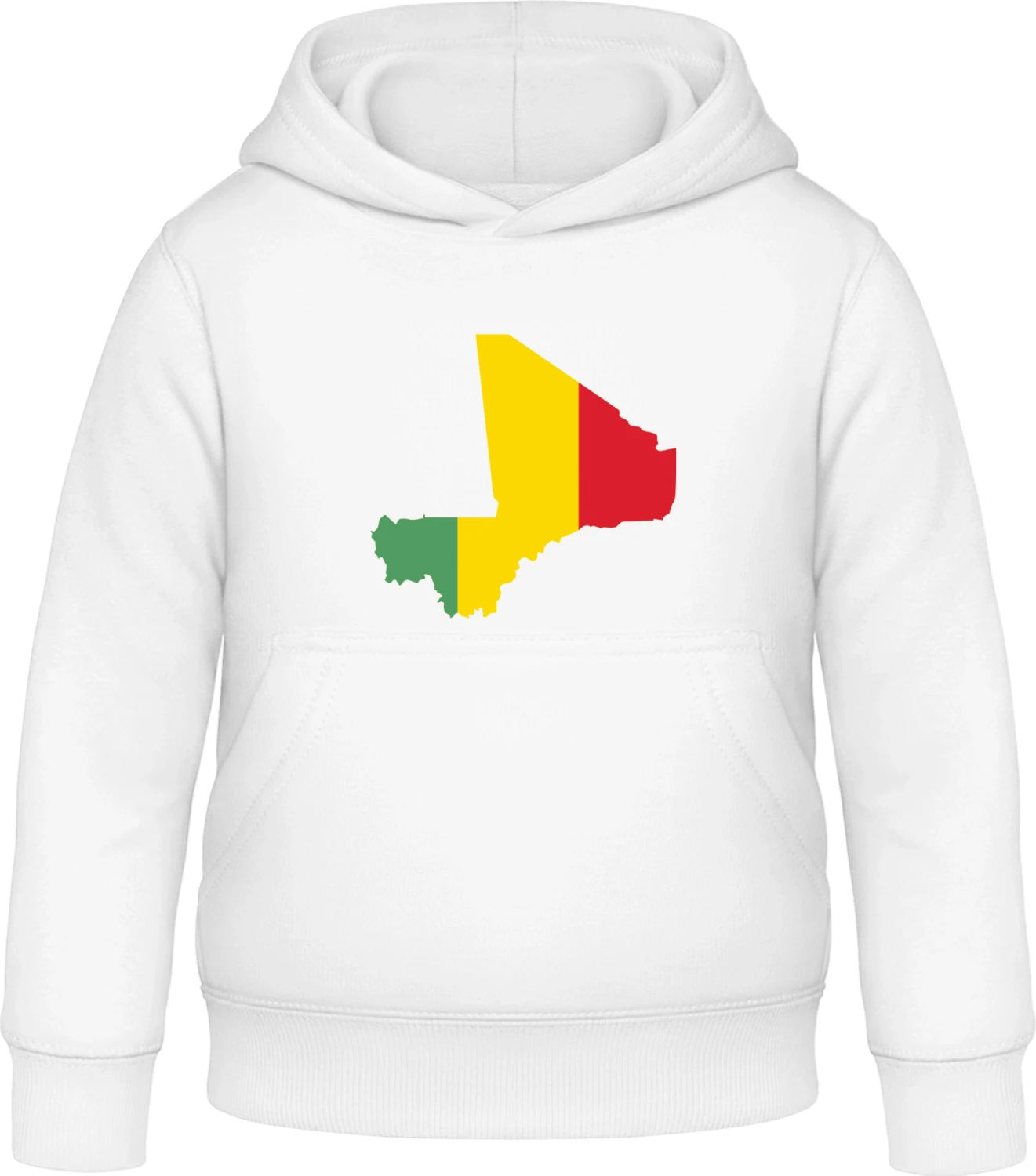 Mali Map - Arctic white Awdis Hoodie Kids - Front