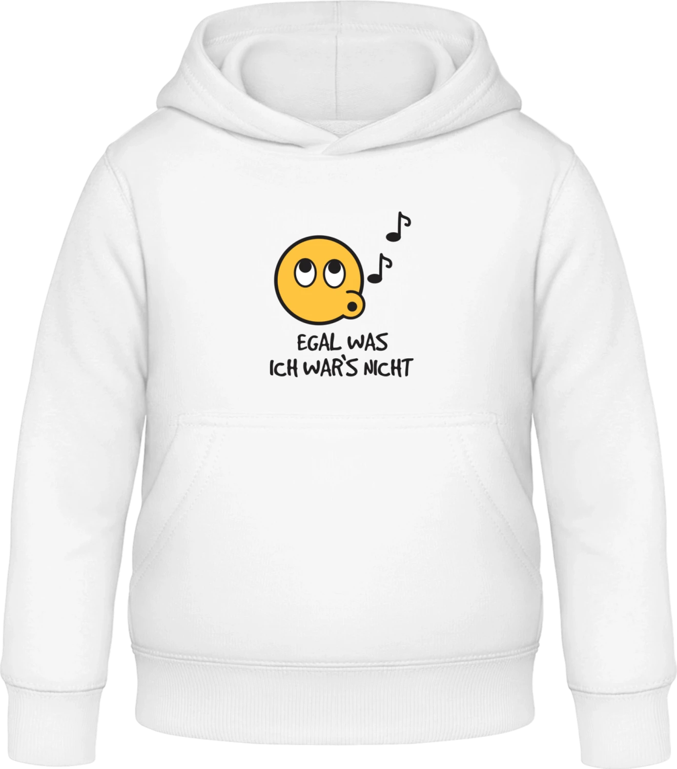 Egal was ich war's nicht - Arctic white Awdis Hoodie Kids - Front