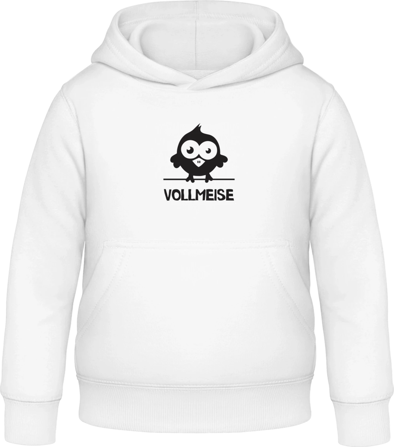 Vollmeise - Arctic white Awdis Hoodie Kids - Front