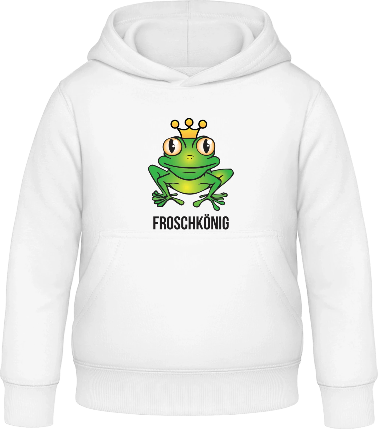 Froschkönig - Arctic white Awdis Hoodie Kids - Front