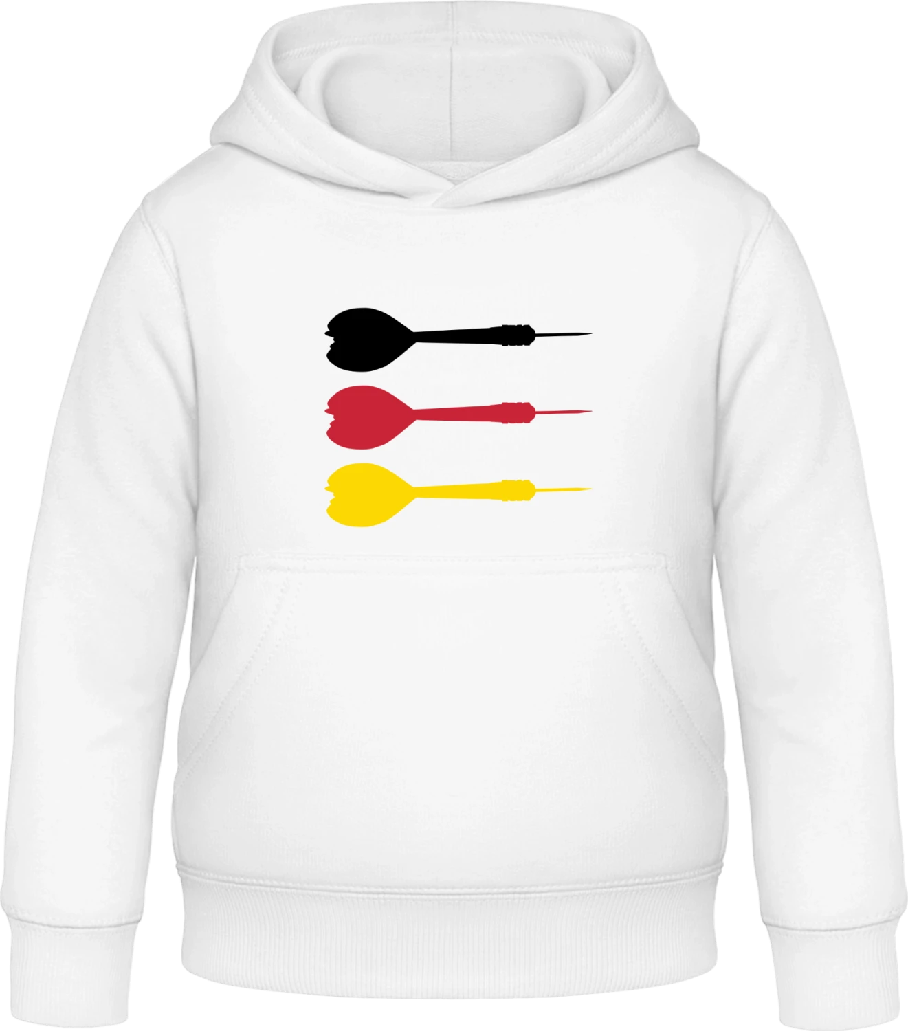 Dartpfeile Deutschland - Arctic white Awdis Hoodie Kids - Front