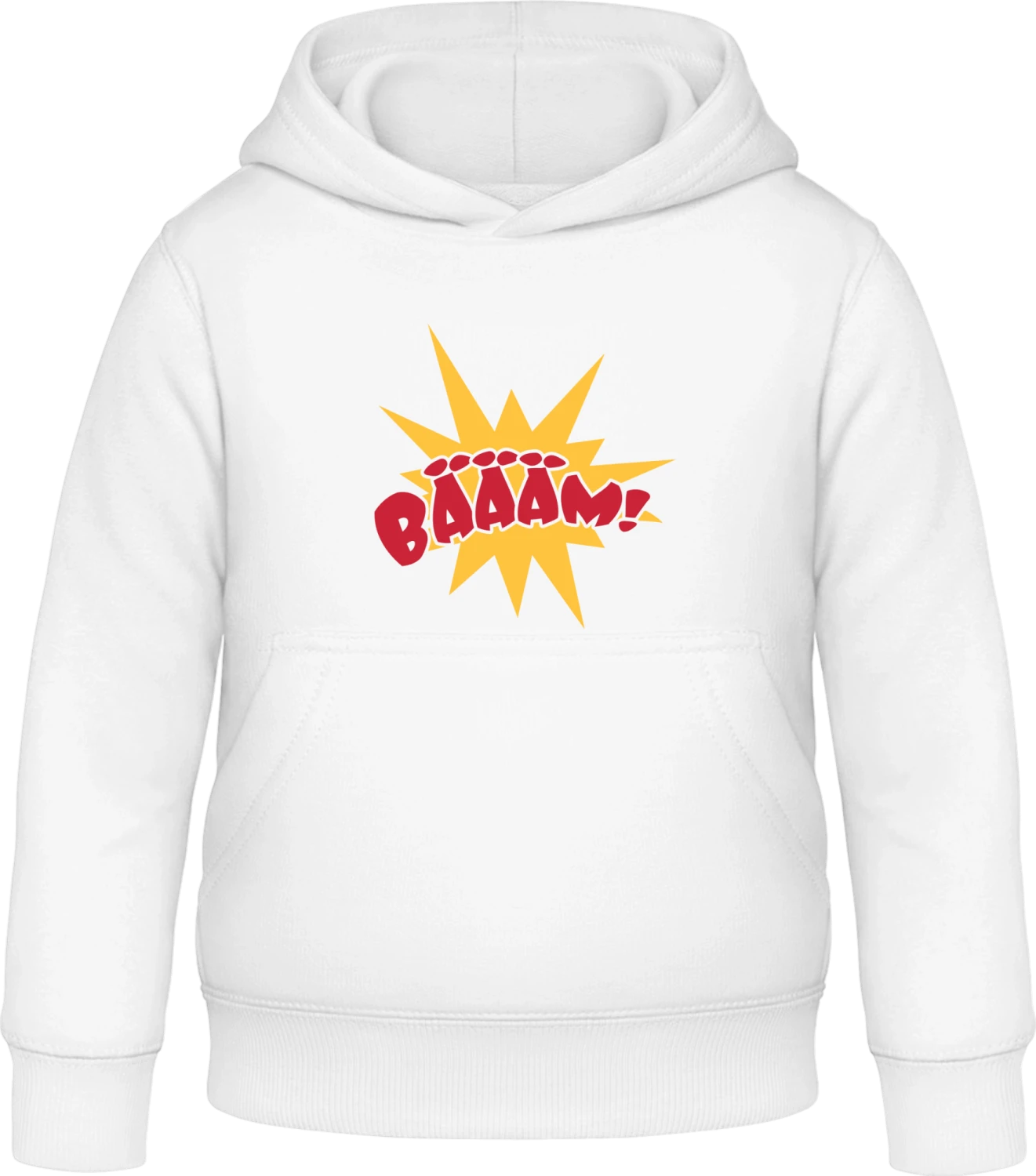 Bäääm - Arctic white Awdis Hoodie Kids - Front