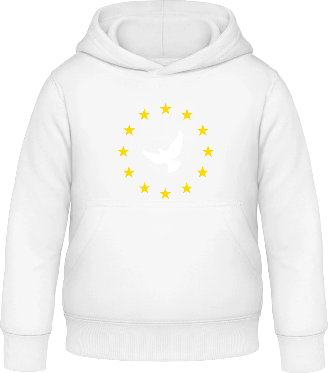 Europe Peace Doves - Arctic white Awdis Hoodie Kids - Front