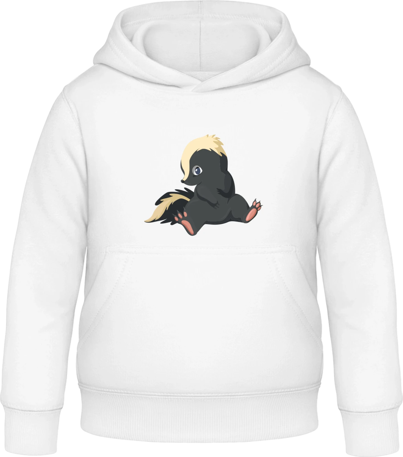 Skunk Baby - Arctic white Awdis Hoodie Kids - Front