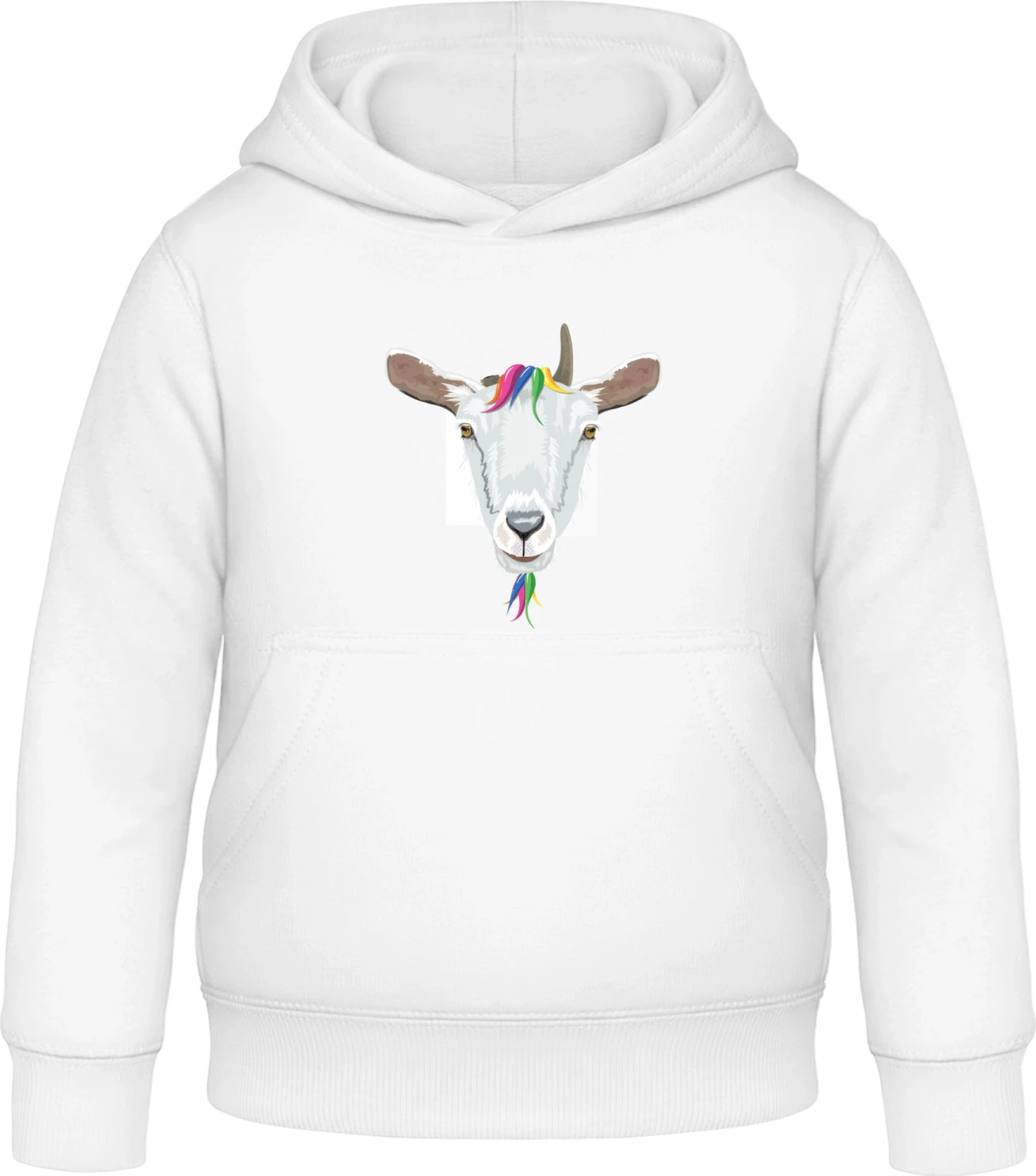 Goat Unicorn - Arctic white Awdis Hoodie Kids - Front