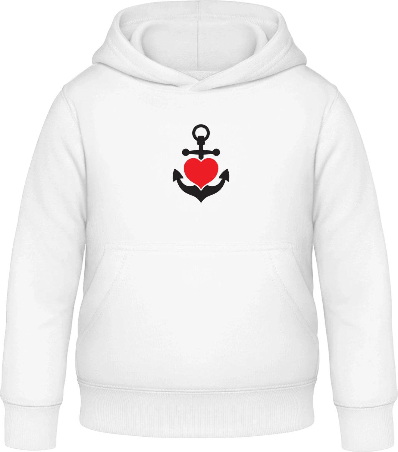 Love Anchor - Arctic white Awdis Hoodie Kids - Front