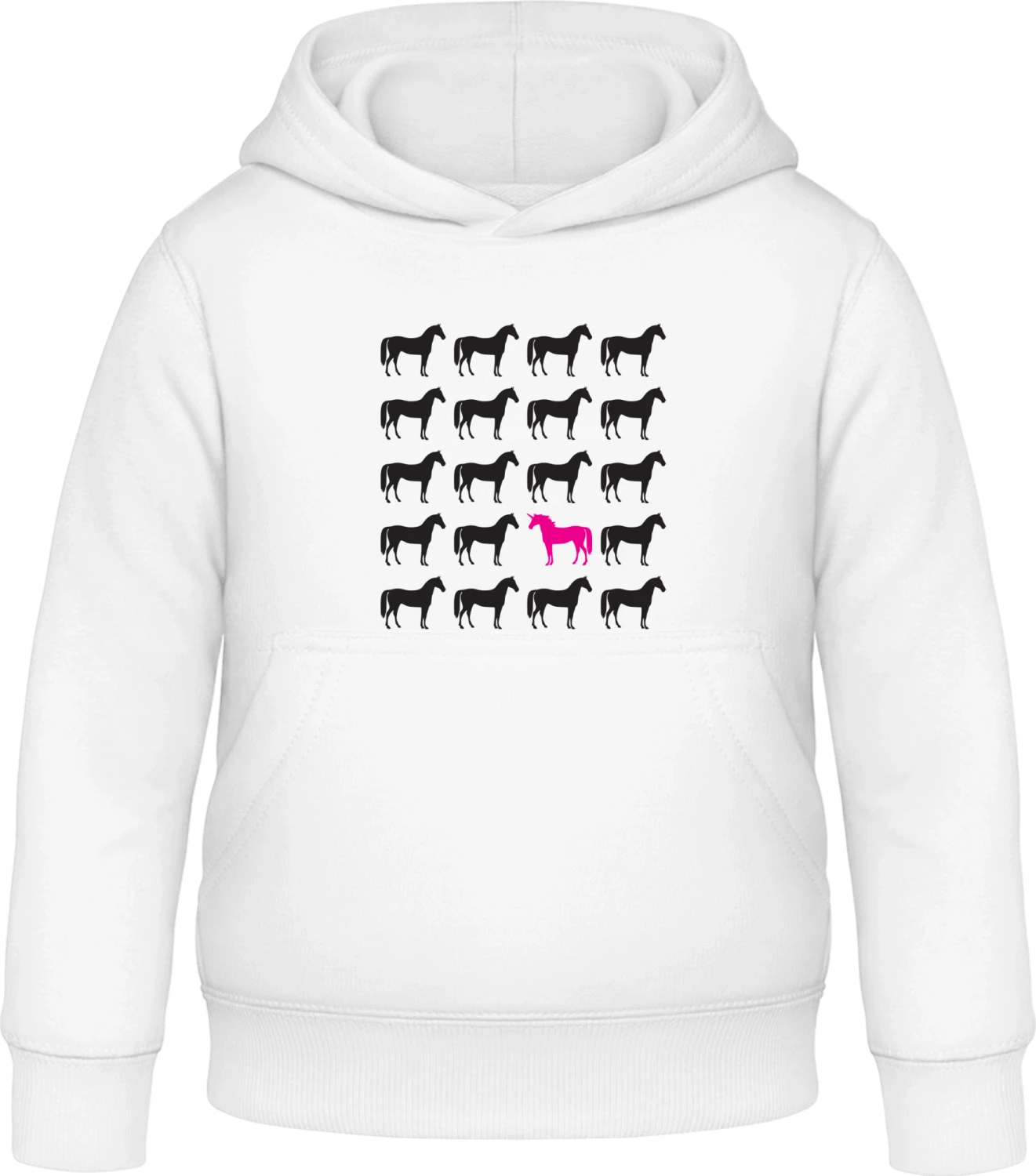 Unicorn Unique - Arctic white Awdis Hoodie Kids - Front