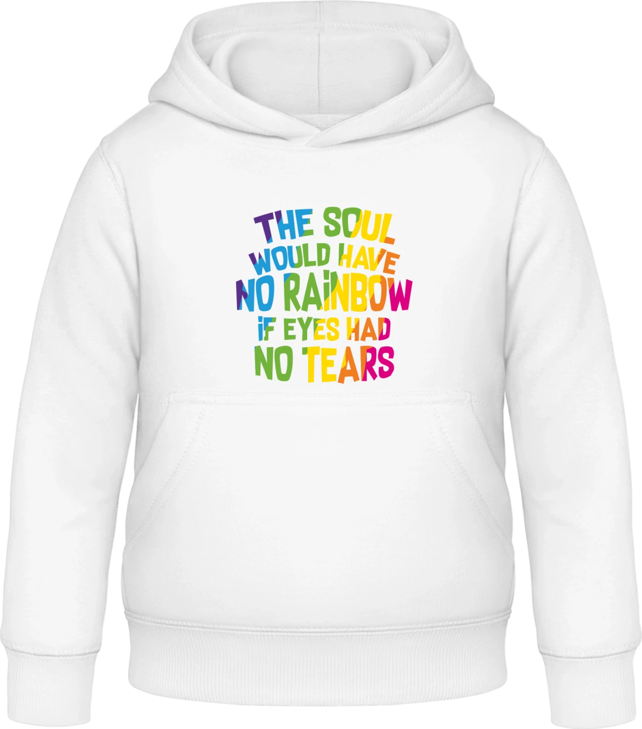 The Soul Would Have No Rainbows - Arctic white Awdis Hoodie Kids - Front