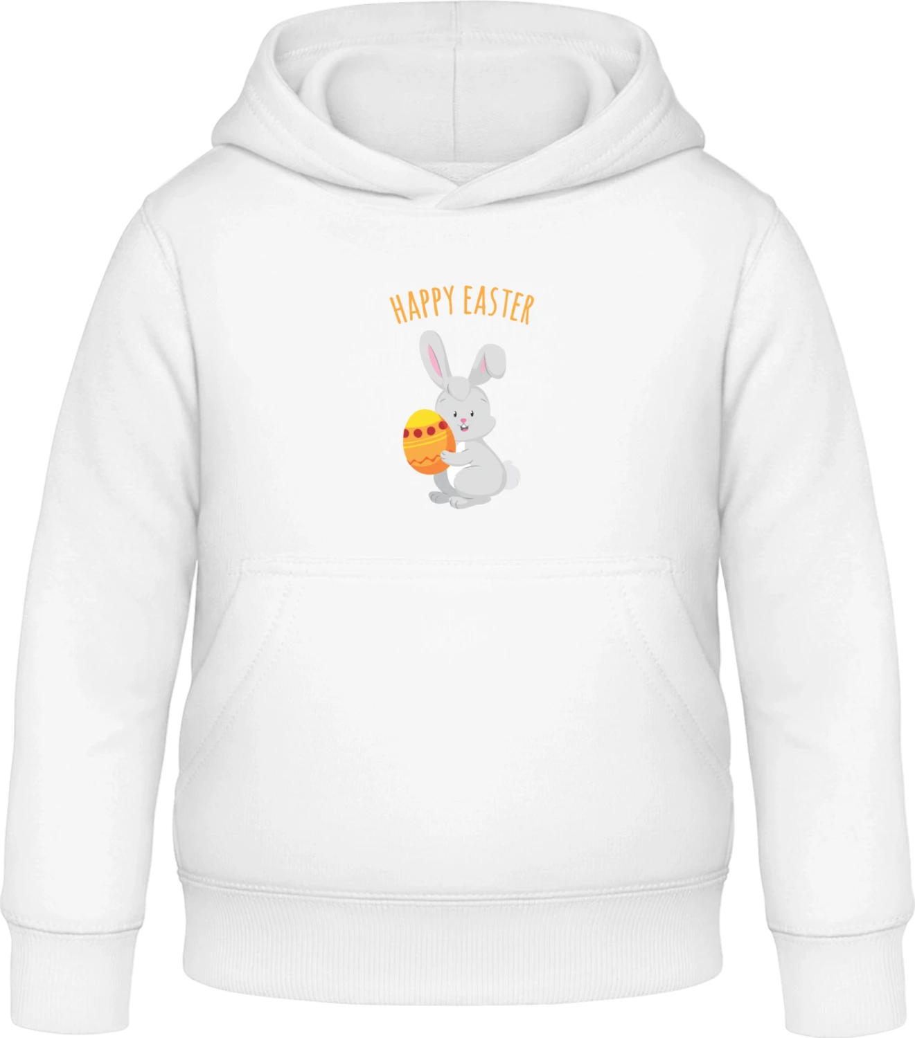 Happy Easter Bunny Egg - Arctic white Awdis Hoodie Kids - Front