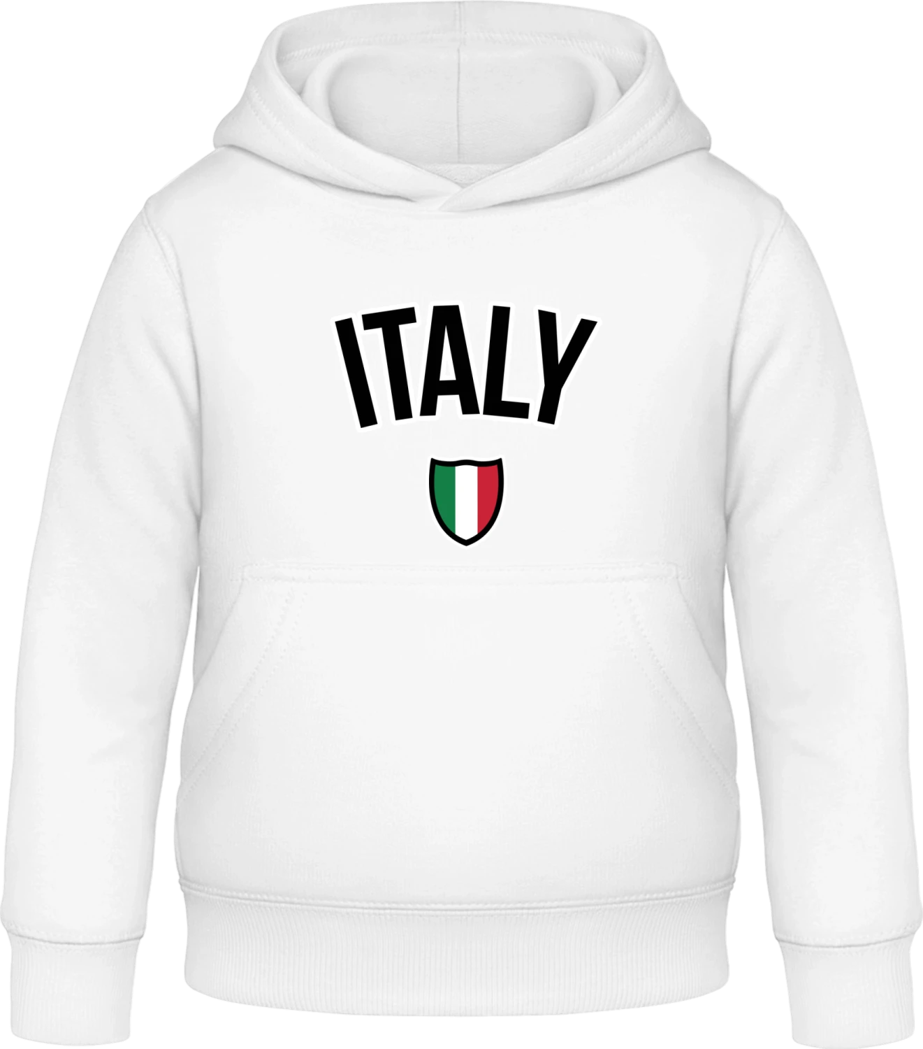 ITALY Football Fan - Arctic white Awdis Hoodie Kids - Front