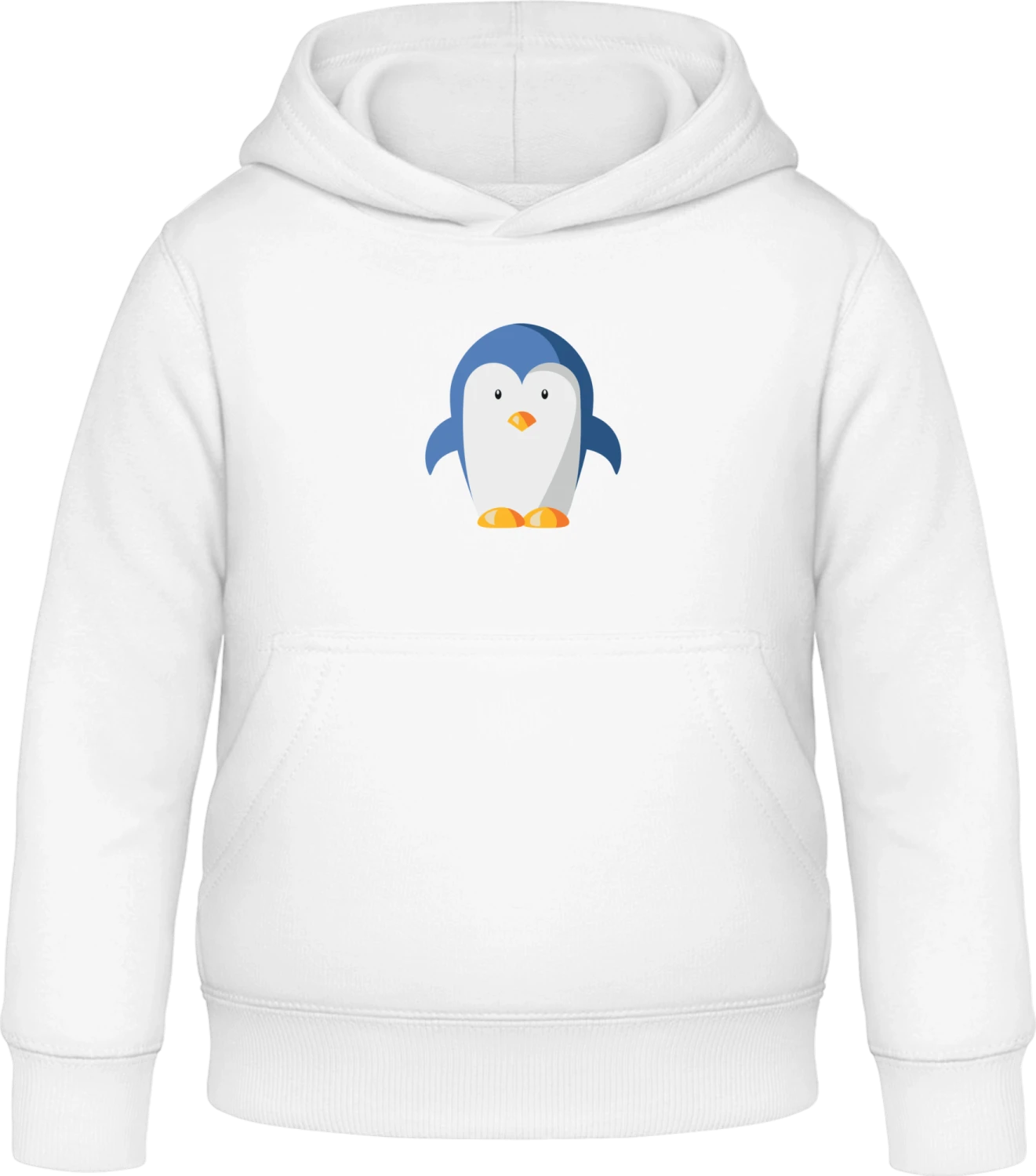 Little Penguin - Arctic white Awdis Hoodie Kids - Front