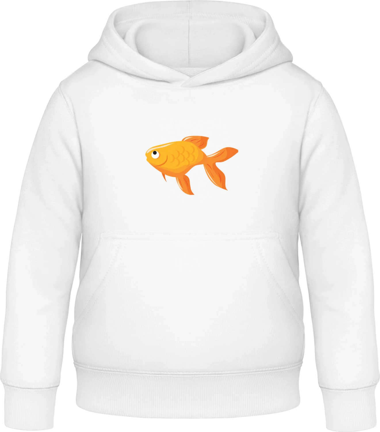 Goldfish - Arctic white Awdis Hoodie Kids - Front