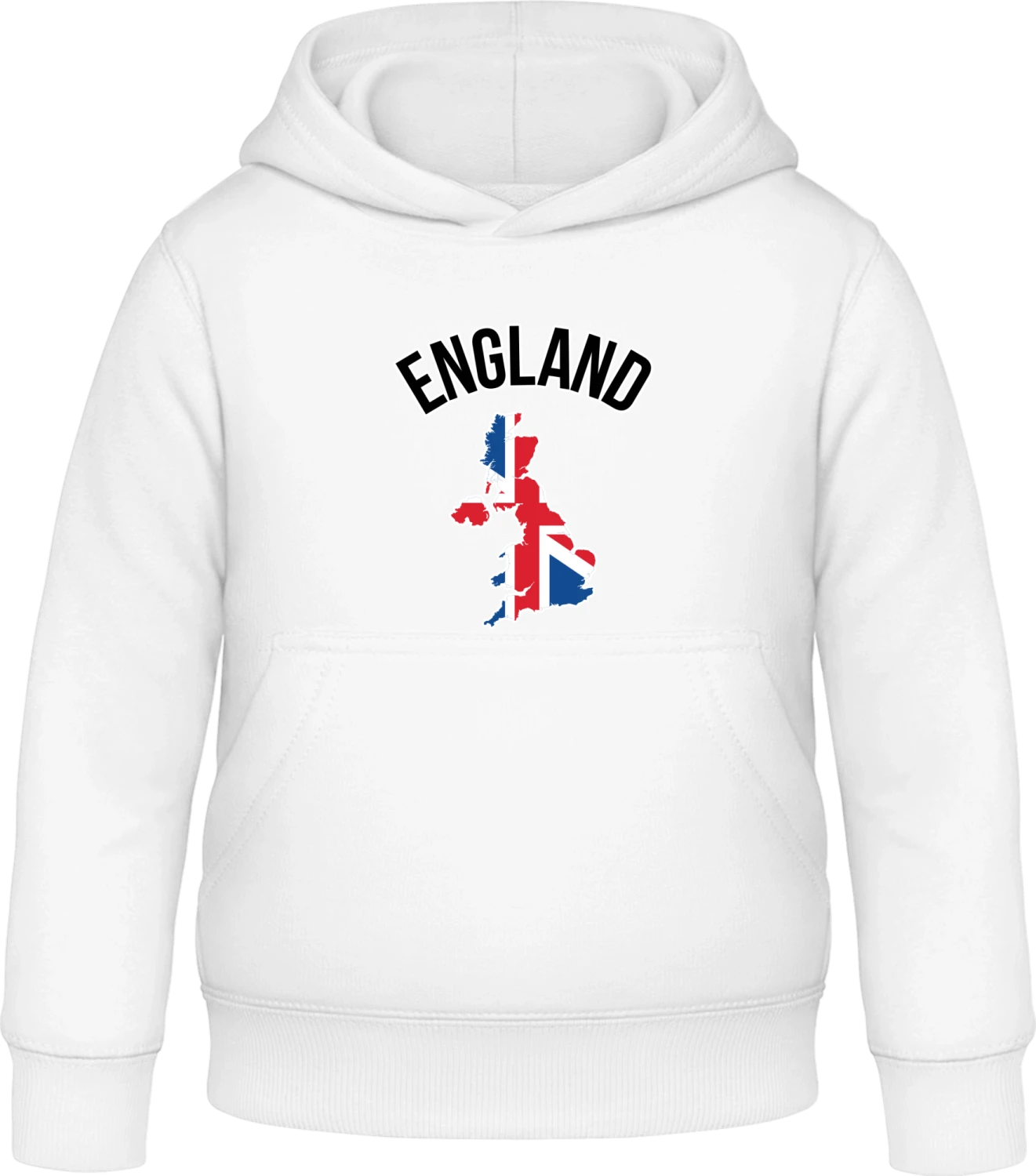 England Fan - Arctic white Awdis Hoodie Kids - Front