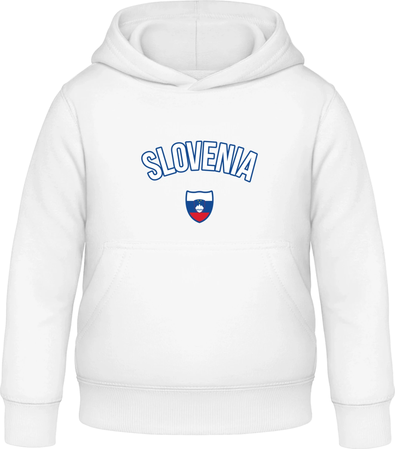 SLOVENIA Fan - Arctic white Awdis Hoodie Kids - Front