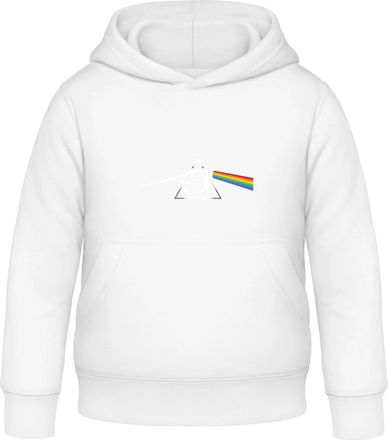 Rainbow Turbocharger - Arctic white Awdis Hoodie Kids - Front