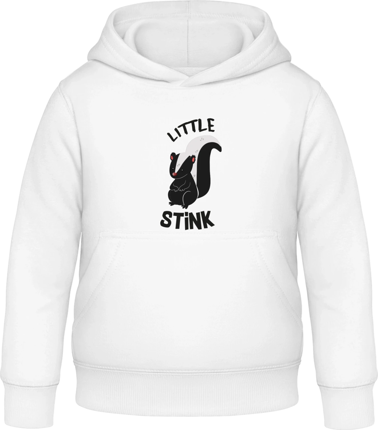 Little Stink Skunk - Arctic white Awdis Hoodie Kids - Front