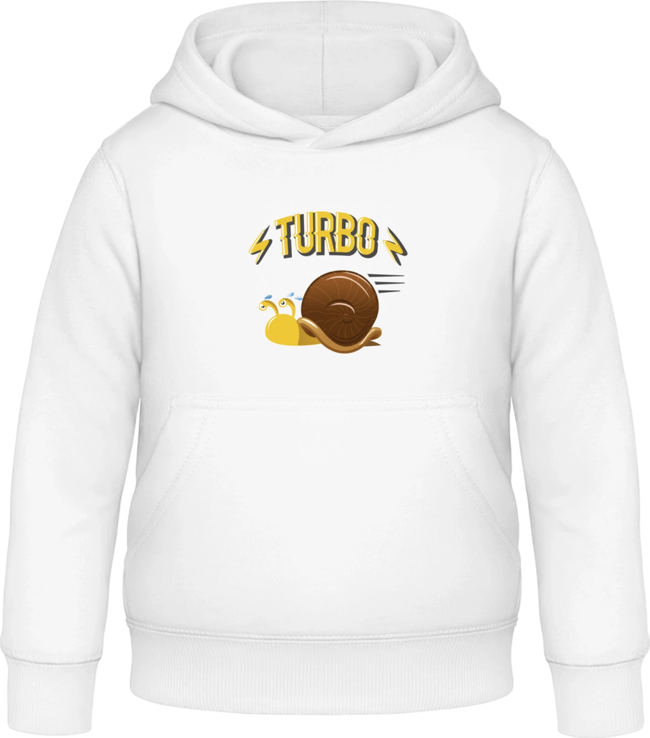 Turbo Snail - Arctic white Awdis Hoodie Kids - Front