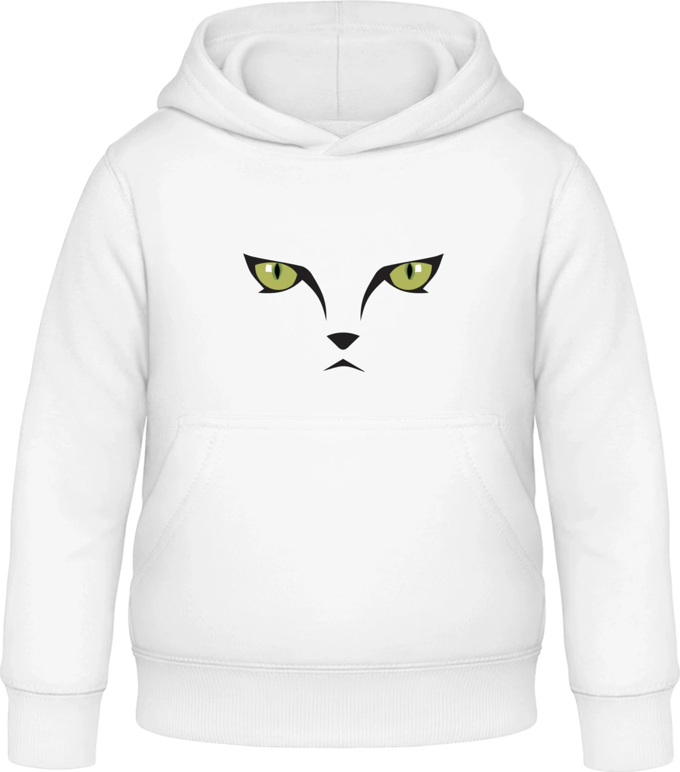 Cat Eyes - Arctic white Awdis Hoodie Kids - Front